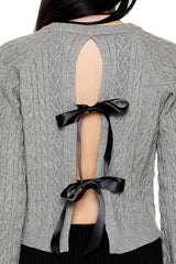 Bow Cable Knit Sweater | Forever 21 Women