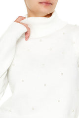 Faux Pearl Turtleneck Sweater | Forever 21 Women