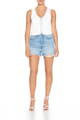 Ribbed Lace-Up Tank Top | Forever 21 Women