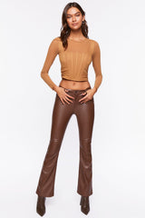 Illusion Neckline Corset Crop Top | Forever 21 Women