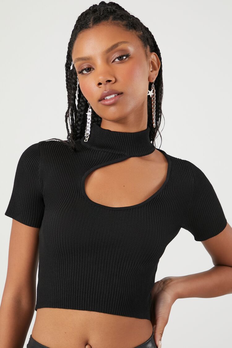 Sweater-Knit Cutout Crop Top | Forever 21 Women