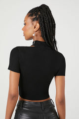 Sweater-Knit Cutout Crop Top | Forever 21 Women