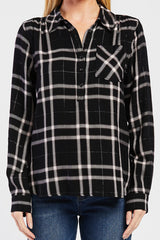 Brittina Long Sleeve Plaid Shirt | Forever 21 Women