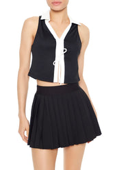 Colorblock Split-Hem Crop Top | Forever 21 Women