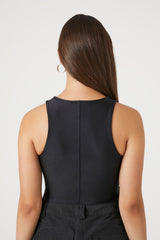 Seamed Sleeveless Bodysuit | Forever 21 Women