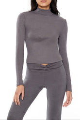 Cropped Mock Neck Top | Forever 21 Women