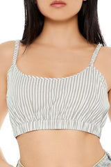 Pinstriped Cropped Cami | Forever 21 Women