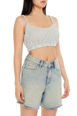 Pinstriped Cropped Cami | Forever 21 Women