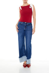 Sleeveless Satin Bow Top | Forever 21 Women