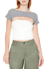 Sweater-Knit Lace-Up Crop Top | Forever 21 Women
