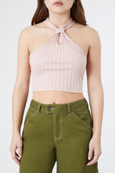 Ribbed Knit Halter Crop Top | Forever 21 Women