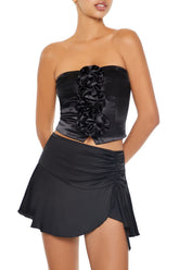 Satin Rosette Tube Top | Forever 21 Women