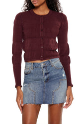 Mixed Knit Cardigan Sweater | Forever 21 Women