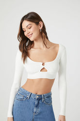 Sweater-Knit Cutout Crop Top | Forever 21 Women
