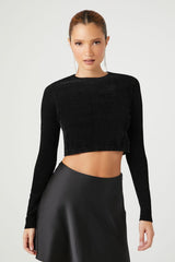 Cropped Long-Sleeve Sweater | Forever 21 Women