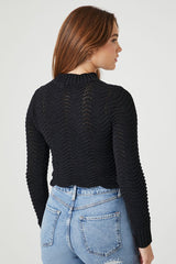 Cropped Open-Knit Sweater | Forever 21 Women