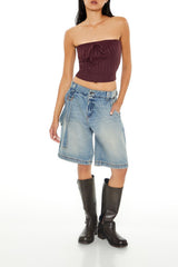 Cable Knit Cropped Tube Top | Forever 21 Women