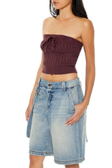 Cable Knit Cropped Tube Top | Forever 21 Women