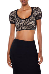 Scalloped Lace Crop Top | Forever 21 Women