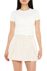 Ruched Crew Tee | Forever 21 Women