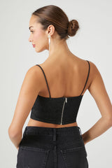 Denim Cropped Cami | Forever 21 Women