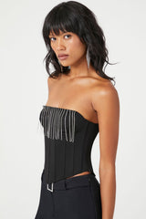Rhinestone Fringe Tube Top | Forever 21 Women