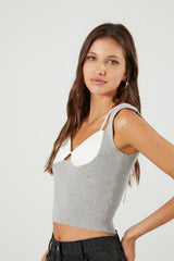 Sweater-Knit Combo Tank Top | Forever 21 Women