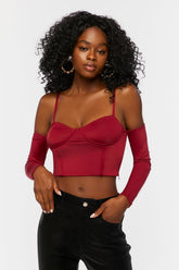 Bustier Open-Shoulder Crop Top | Forever 21 Women