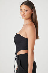 Lace-Up Bustier Tube Top | Forever 21 Women