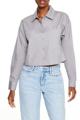 Cotton Long-Sleeve Shirt | Forever 21 Women