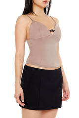 Cropped Buckle-Strap Cami | Forever 21 Women
