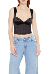 Metallic Sweetheart Crop Top | Forever 21 Women