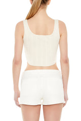 Rosette Pointelle Knit Crop Top | Forever 21 Women