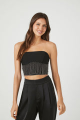 Rhinestone Fringe Tube Top | Forever 21 Women