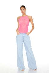 Sheer Mesh Halter Top | Forever 21 Women