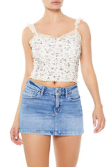 Floral Ruched Cropped Cami | Forever 21 Women