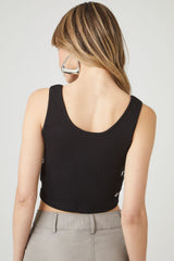 Eyelet Cropped Tank Top | Forever 21 Women