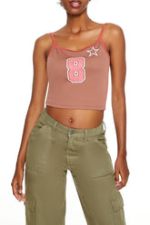 8 Star Graphic Cropped Cami | Forever 21 Women