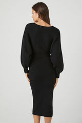 Sweater Midi Wrap Dress | Forever 21 Women