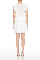 Clip Dot Lace Ruffled Mini Dress | Forever 21 Women