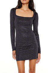 Contour Sculpt Rhinestone Mini Dress | Forever 21 Women