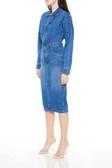 Denim Button-Front Midi Dress | Forever 21 Women