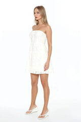 Strapless Eyelet Bustier Mini Dress | Forever 21 Women