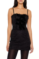 Eyelash Lace Bow Mini Dress | Forever 21 Women
