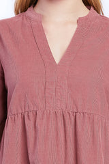 Sherin Long Sleeve Tiered Baby Doll Dress | Forever 21 Women