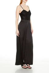 Satin & Lace Bustier Jumpsuit | Forever 21 Women