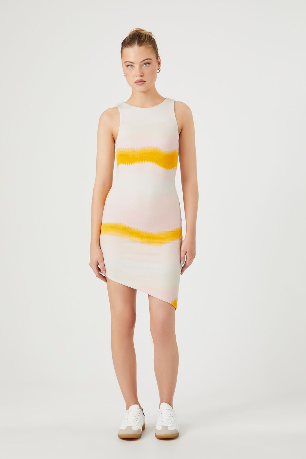 Tie-Dye Striped Mini Dress | Forever 21 Women