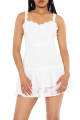 Layered Floral Eyelet Mini Dress | Forever 21 Women