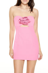 Rosette Strapless Mini Dress | Forever 21 Women