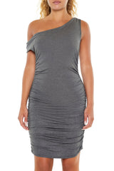Ruched One-Shoulder Mini Dress | Forever 21 Women